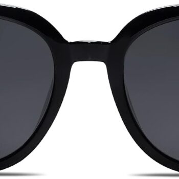 Trendy Cat Eye Round Polarized Sunglasses for Women Fashion UV Protection Sunnies Sunglasses
