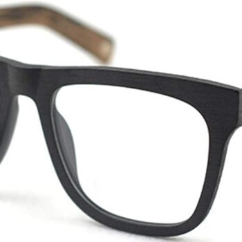 Glasses Large Woodgrain Eyeglasses Frame Faux Wooden Unisex Glasses Frame