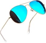 Polarized Metal Aviation Sunglasses Men, Classic Military Sun Glasses Women, Rectangle Shades UV400 Protection Costume