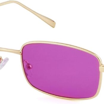 Small Narrow Rectangle Sunglasses Women men Retro  80s 90s UV400 Sunnies